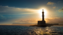 Lighthouse at night