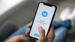 Telegram app on smartphone