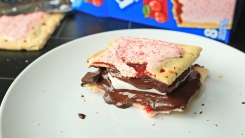 PopTart s'more on a table.