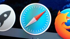 The Safari icon in a Mac's dock