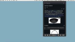 A screenshot of a Mac's desktop with the Menupedia app open.