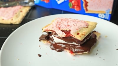 PopTart s'more on a table.