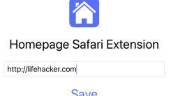 An extremely simple screenshot of an app that asks you for a URL and lets you tap "Save". 