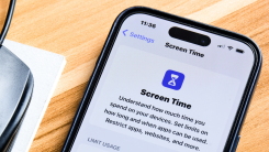 screen time app on an iphone