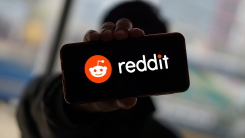 Reddit logo displayed on a smartphone device