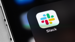 slack app on a cell phone