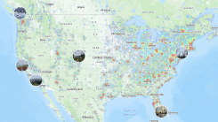 Strava weekly heatmap (national view)