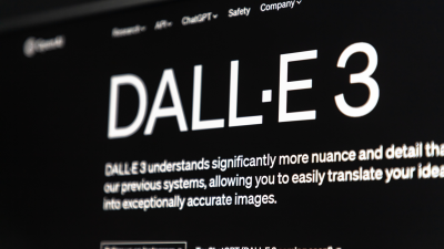 A screenshot of the DALL-E 3 homepage