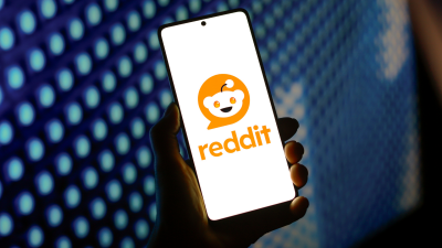 Reddit logo on a smartphone