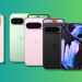 Google Pixel 9, Google Pixel 9 Pro, Google Pixel 9 Pro XL, Google Pixel 9 Pro Fold on a teal and green gradient background.